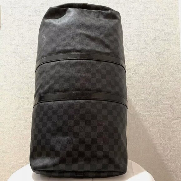 Louis Vuitton LV Monogram Bag 55 Damier Graphite Keepall Bandouliere 2016 Black - Picture 4 of 10